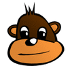 monkey head clip art
