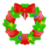 christmas Wreaths012 clip art