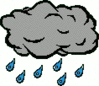 cartoon weather set showers clip art