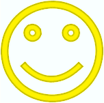 smiley face simple yellow
